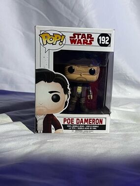 pop Poe Dameron Figure - White, Black, Brown